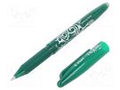 Rollerball pen; green; 0.7mm; FRIXION PILOT