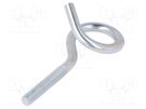 Hook; ring; steel; zinc; Thread len: 50mm; Overall len: 120mm DROMET