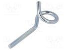 Hook; ring; steel; zinc; Thread len: 70mm; Overall len: 140mm DROMET