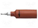 Socket; hex key,insulated,socket spanner; HEX 3mm; 1/4"; 65mm WIHA