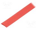 Heat shrink sleeve; glueless; 2: 1; 9.5mm; red; polyolefine; reel TASKER