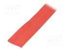 Heat shrink sleeve; glueless; 2: 1; 19mm; red; polyolefine; reel TASKER