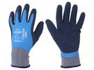 Protective gloves; Size: 8,M; blue; latex,polyamide; Aqua WONDER GRIP