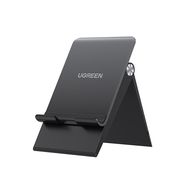 Regulējams galda statīvs viedtālruņiem un planšetdatoriem (max 7,2"), melns