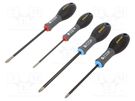 Kit: screwdrivers; Pozidriv®,slot; Size: PZ1,PZ2,SL 4,SL 5,5 STANLEY