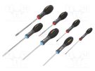 Kit: screwdrivers; Pozidriv®,slot; FATMAX®; 7pcs. STANLEY