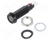 Indicator: LED; recessed; green; 24÷28VDC; Ø8.1mm; IP67; cables MARL