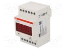 Voltmeter; digital,mounting; VDC: 0÷500V; VAC: 0÷500V; LED; IP20 ABB