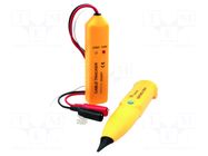 Tester: LAN wiring / conductor detector; LED; 1.3÷1.7kHz; RJ12 VELLEMAN