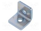 Angle bracket; for profiles; W: 20mm; H: 20mm; L: 20mm; steel; steel ELESA+GANTER