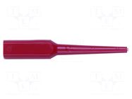 Measuring tip; 3A; 70VDC; red; Tip diameter: 0.76mm POMONA