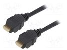 Cable; HDMI 2.1; HDMI plug,both sides; 3m; black DIGITUS