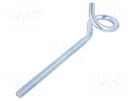 Hook; ring; steel; zinc; Thread len: 145mm; Overall len: 225mm DROMET