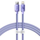 Baseus Crystal Shine Series cable USB cable for fast charging and data transfer USB Type C - Lightning 20W 1.2m purple (CAJY000205), Baseus
