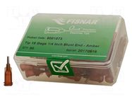 Needle: steel; 0.25"; Size: 15; straight; 1.37mm; polypropylene FISNAR