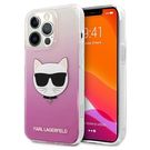 Karl Lagerfeld KLHCP13LCTRP iPhone 13 Pro / 13 6.1 &quot;hardcase pink / pink Choupette Head, Karl Lagerfeld