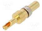 Contact; male; soldering; for cable; 10A HARTING