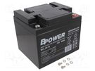Re-battery: acid-lead; 12V; 50Ah; AGM; maintenance-free; 15.1kg BPOWER