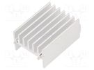 Heatsink: extruded; TO264; natural; L: 16mm; W: 23.4mm; H: 32mm; raw OHMITE