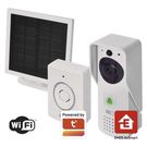 GoSmart Wireless battery-powered video doorbell IP-09D with Wi-Fi and solar panel, EMOS