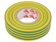 Tape: electrical insulating; W: 19mm; L: 25m; Thk: 0.15mm; soft PVC SCAPA