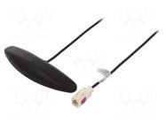 Antenna; automotive,inner; AM,FM; 0.25m; black COMPOTECH