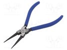 Pliers; for circlip; internal; 19÷60mm; Pliers len: 180mm KING TONY