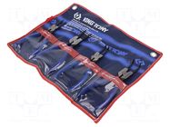 Kit: pliers; case; for circlip; 4pcs. KING TONY