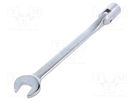 Wrench; combination swivel head socket,with joint; L: 250mm KING TONY