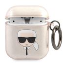 Karl Lagerfeld KLA2UKHGD AirPods cover gold / gold Glitter Karl`s Head, Karl Lagerfeld