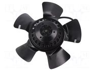 Fan: AC; axial; 230VAC; Ø195x68.5mm; ball; 2740rpm; IP44; black EBM-PAPST