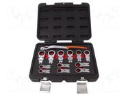 Wrench-set; rattle,box; 12pcs; Kit: rattle 3/8" BAHCO