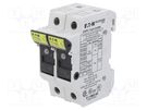 Fuse holder; 10.3x38mm; for DIN rail mounting; 30A; Poles: 2; IP20 BUSSMANN