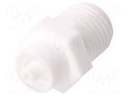 Adapter; white; Luer Lock; for dispensing cartridges FISNAR