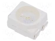 LED; bluish green; SMD; 3528,PLCC4; 2180÷3300mcd; 3÷3.8VDC; 120° OPTOSUPPLY