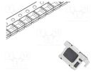 Microswitch TACT; SPST; Pos: 2; 0.05A/12VDC; SMD; none; 1.57N; 0.4mm E-SWITCH