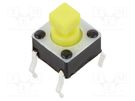 Microswitch TACT; SPST-NO; Pos: 2; 0.05A/12VDC; THT; 2.45N; 6x6x4mm E-SWITCH
