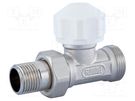 Thermostatic valve; Ext.thread: G 3/4" + G1/2"; straight HUMMEL