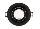 LED line® downlight aluminium round adjustable SLIM black brushed OROSA