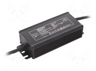 Power supply: switching; LED; 75W; 22÷72VDC; 1050mA; 100÷240VAC TRIDONIC