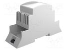 Enclosure: for DIN rail mounting; Y: 110mm; Z: 62mm; PPE + PS; grey ITALTRONIC