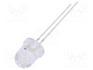 LED; 8mm; red; 2180÷3000mcd; 30°; Front: convex; 5V; No.of term: 2 OPTOSUPPLY