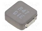 Inductor: wire; SMD; 470nH; Ioper: 26.4A; 2.4mΩ; ±20%; Isat: 42A KEMET
