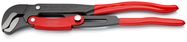 KNIPEX 83 61 015 Pipe Wrench S-Type with fast adjustment with plastic coating grey powder-coated 420 mm