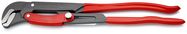 KNIPEX 83 61 020 Pipe Wrench S-Type with fast adjustment with plastic coating grey powder-coated 560 mm