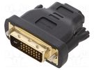 Adapter; HDMI 1.4; DVI-D (24+1) plug,HDMI socket; black VENTION