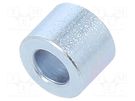 Spacer sleeve; 6mm; cylindrical; steel; zinc; Out.diam: 8mm DREMEC
