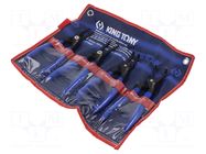 Kit: pliers; case; for circlip; 4pcs. KING TONY