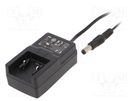 Power supply: switched-mode; mains,plug; 12VDC; 0.5A; 6W; 82% XP POWER