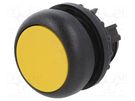 Switch: push-button; 22mm; Stabl.pos: 1; yellow; none; IP67; flat EATON ELECTRIC